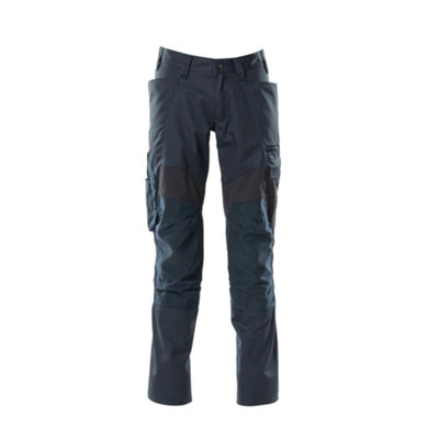 Mascot Accelerate Trousers With Kneepad PocketsDark Navy   (36.5) (Leg LengthLong) from B&Q