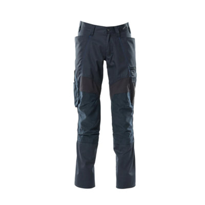 Mascot Accelerate Trousers With Kneepad PocketsDark Navy   (42.5) (Leg LengthLong) from B&Q