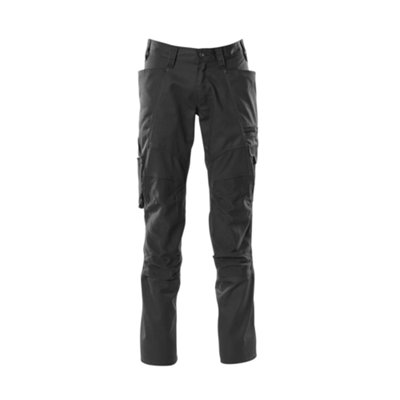 Mascot Accelerate Trousers With Kneepad PocketsBlack   (28.5) (Leg LengthRegular) from B&Q