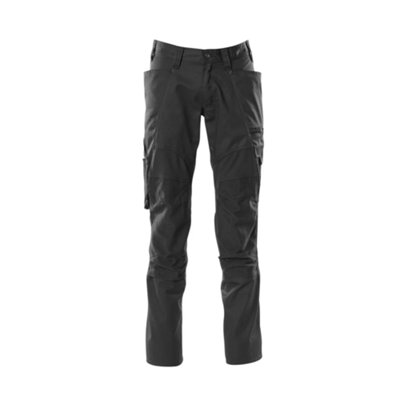 Mascot Accelerate Trousers With Kneepad PocketsBlack   (32.5) (Leg LengthRegular) from B&Q