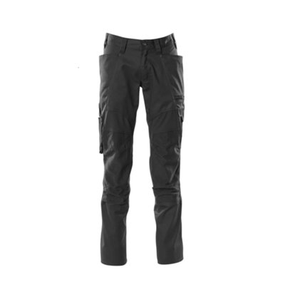 Mascot Accelerate Trousers With Kneepad PocketsBlack   (36.5) (Leg LengthRegular) from B&Q