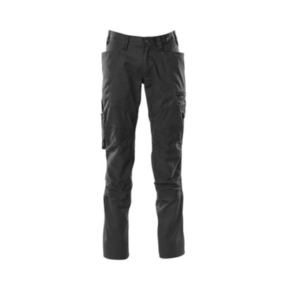 Mascot Accelerate Trousers With Kneepad PocketsBlack   (40.5) (Leg LengthLong) from B&Q