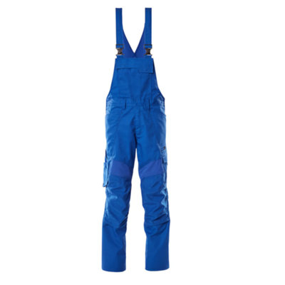 Mascot Accelerate Bib & Brace With Kneepad PocketsAzure Blue   (32.5) (Leg LengthRegular) from B&Q