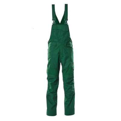 Mascot Accelerate Bib & Brace With Kneepad PocketsGreen   (32.5) (Leg LengthShort) from B&Q
