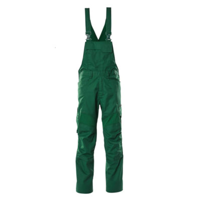 Mascot Accelerate Bib & Brace With Kneepad PocketsGreen   (36.5) (Leg LengthShort) from B&Q