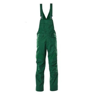 Mascot Accelerate Bib & Brace With Kneepad PocketsGreen   (38.5) (Leg LengthShort) from B&Q