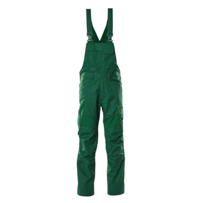 Mascot Accelerate Bib & Brace With Kneepad PocketsGreen   (30.5) (Leg LengthRegular) from B&Q
