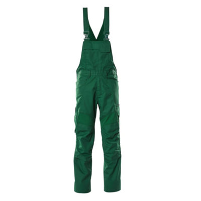 Mascot Accelerate Bib & Brace With Kneepad PocketsGreen   (36.5) (Leg LengthLong) from B&Q