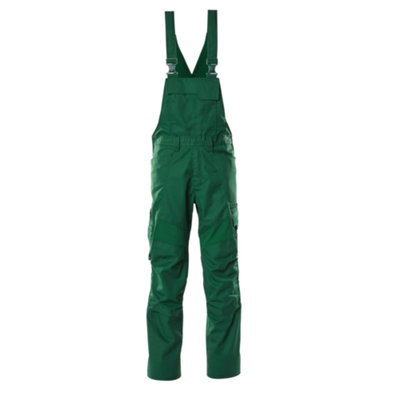 Mascot Accelerate Bib & Brace With Kneepad PocketsGreen   (42.5) (Leg LengthLong) from B&Q