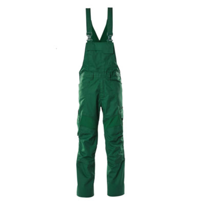 Mascot Accelerate Bib & Brace With Kneepad PocketsGreen   (44.5) (Leg LengthLong) from B&Q