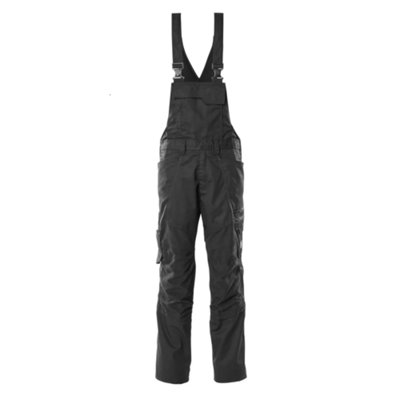 Mascot Accelerate Bib & Brace With Kneepad PocketsBlack   (30.5) (Leg LengthShort) from B&Q