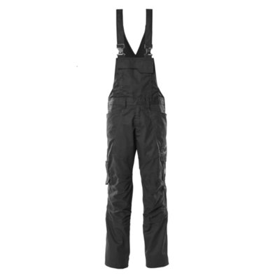 Mascot Accelerate Bib & Brace With Kneepad PocketsBlack   (34.5) (Leg LengthShort) from B&Q