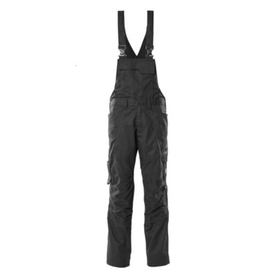Mascot Accelerate Bib & Brace With Kneepad PocketsBlack   (28.5) (Leg LengthRegular) from B&Q