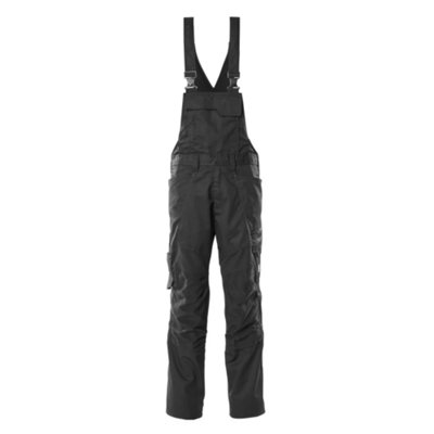 Mascot Accelerate Bib & Brace With Kneepad PocketsBlack   (38.5) (Leg LengthLong) from B&Q