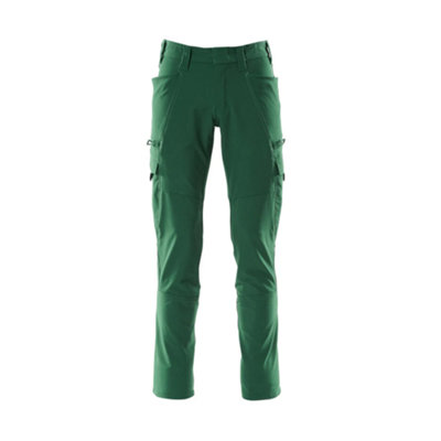 Mascot Accelerate Ultimate Stretch Trousers With Thigh PocketsGreen   (28.5) (Leg LengthRegular) from B&Q