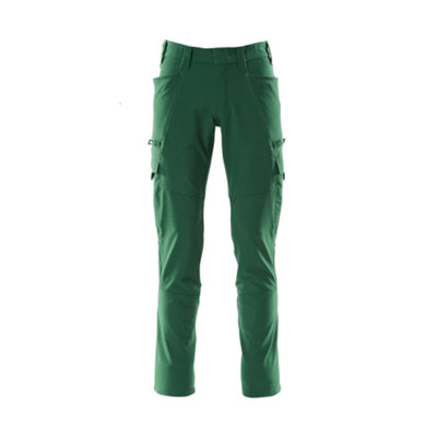 Mascot Accelerate Ultimate Stretch Trousers With Thigh PocketsGreen   (34.5) (Leg LengthRegular) from B&Q