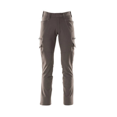Mascot Accelerate Ultimate Stretch Trousers With Thigh PocketsDark Anthracite   (28.5) (Leg LengthRegular) from B&Q