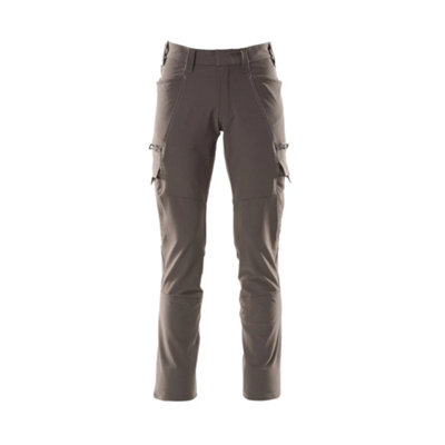 Mascot Accelerate Ultimate Stretch Trousers With Thigh PocketsDark Anthracite   (44.5) (Leg LengthRegular) from B&Q
