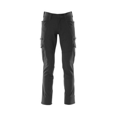 Mascot Accelerate Ultimate Stretch Trousers With Thigh PocketsBlack   (35.5) (Leg LengthRegular) from B&Q