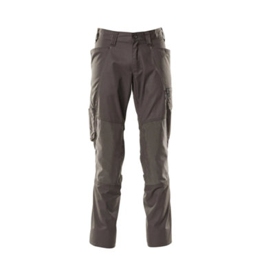 Mascot Accelerate Trousers With Kneepad PocketsDark Anthracite   (34.5) (Leg LengthShort) from B&Q