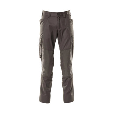 Mascot Accelerate Trousers With Kneepad PocketsDark Anthracite   (36.5) (Leg LengthShort) from B&Q