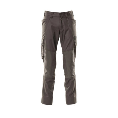 Mascot Accelerate Trousers With Kneepad PocketsDark Anthracite   (40.5) (Leg LengthShort) from B&Q