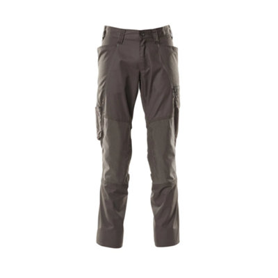 Mascot Accelerate Trousers With Kneepad PocketsDark Anthracite   (34.5) (Leg LengthRegular) from B&Q