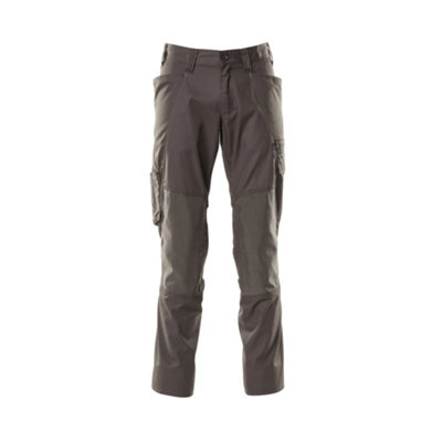 Mascot Accelerate Trousers With Kneepad PocketsDark Anthracite   (36.5) (Leg LengthRegular) from B&Q