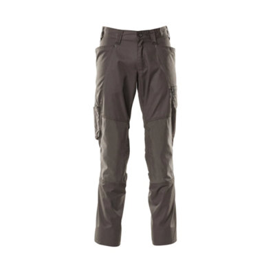 Mascot Accelerate Trousers With Kneepad PocketsDark Anthracite   (38.5) (Leg LengthRegular) from B&Q
