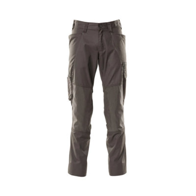 Mascot Accelerate Trousers With Kneepad PocketsDark Anthracite   (44.5) (Leg LengthRegular) from B&Q