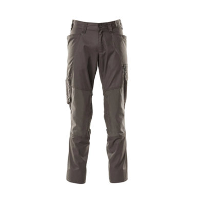 Mascot Accelerate Trousers With Kneepad PocketsDark Anthracite   (46.5) (Leg LengthRegular) from B&Q