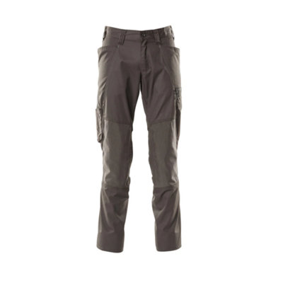 Mascot Accelerate Trousers With Kneepad PocketsDark Anthracite   (48.5) (Leg LengthRegular) from B&Q