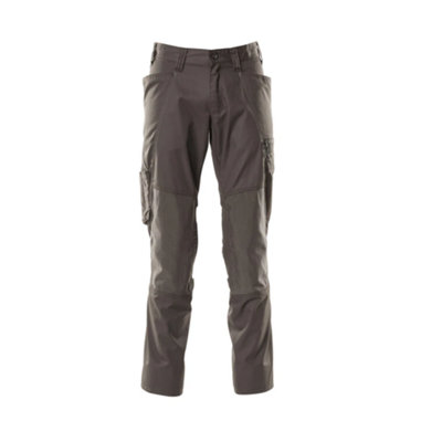 Mascot Accelerate Trousers With Kneepad PocketsDark Anthracite   (31.5) (Leg LengthLong) from B&Q