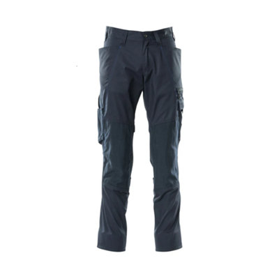 Mascot Accelerate Trousers With Kneepad PocketsDark Navy   (30.5) (Leg LengthShort) from B&Q