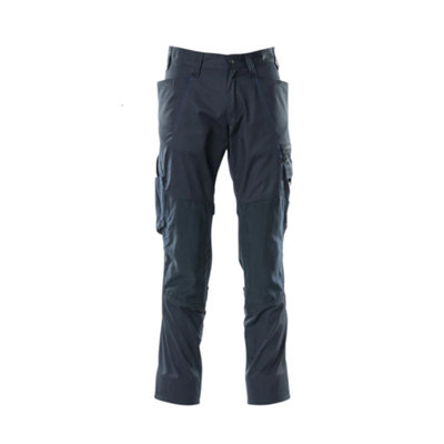 Mascot Accelerate Trousers With Kneepad PocketsDark Navy   (40.5) (Leg LengthShort) from B&Q