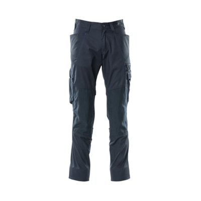 Mascot Accelerate Trousers With Kneepad PocketsDark Navy   (28.5) (Leg LengthRegular) from B&Q