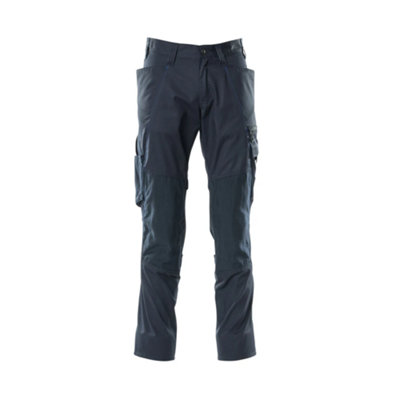 Mascot Accelerate Trousers With Kneepad PocketsDark Navy   (33.5) (Leg LengthRegular) from B&Q
