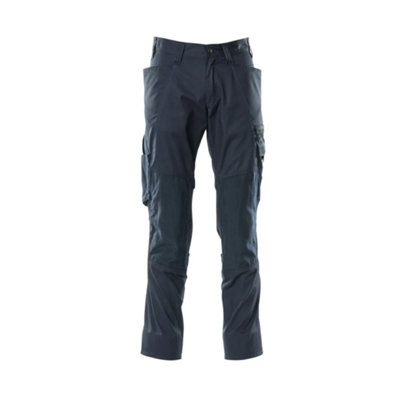 Mascot Accelerate Trousers With Kneepad PocketsDark Navy   (34.5) (Leg LengthRegular) from B&Q