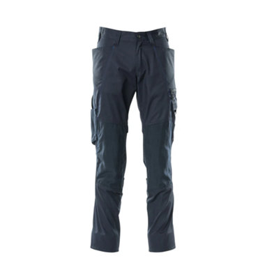 Mascot Accelerate Trousers With Kneepad PocketsDark Navy   (36.5) (Leg LengthRegular) from B&Q