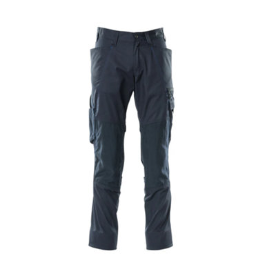 Mascot Accelerate Trousers With Kneepad PocketsDark Navy   (38.5) (Leg LengthRegular) from B&Q