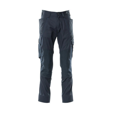 Mascot Accelerate Trousers With Kneepad PocketsDark Navy   (33.5) (Leg LengthLong) from B&Q