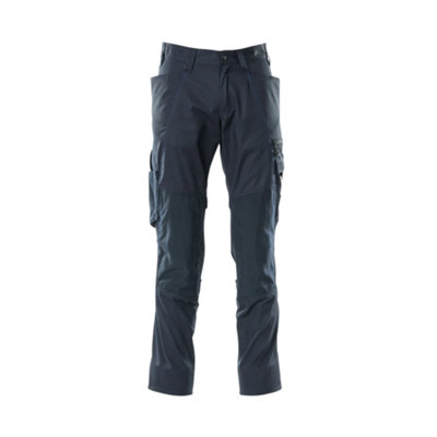 Mascot Accelerate Trousers With Kneepad PocketsDark Navy   (36.5) (Leg LengthLong) from B&Q
