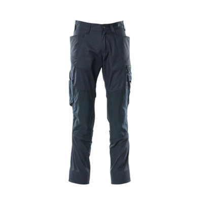 Mascot Accelerate Trousers With Kneepad PocketsDark Navy   (42.5) (Leg LengthLong) from B&Q