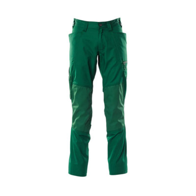 Mascot Accelerate Trousers With Kneepad PocketsGreen   (36.5) (Leg LengthShort) from B&Q
