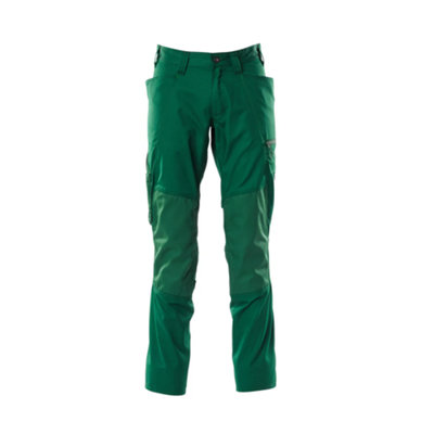 Mascot Accelerate Trousers With Kneepad PocketsGreen   (28.5) (Leg LengthRegular) from B&Q