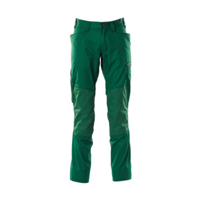 Mascot Accelerate Trousers With Kneepad PocketsGreen   (30.5) (Leg LengthRegular) from B&Q