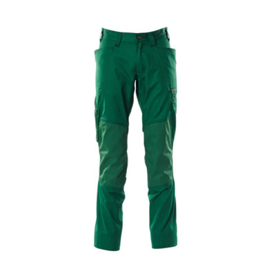 Mascot Accelerate Trousers With Kneepad PocketsGreen   (44.5) (Leg LengthRegular) from B&Q