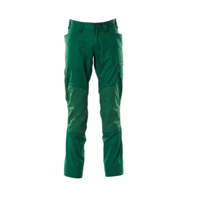 Mascot Accelerate Trousers With Kneepad PocketsGreen   (46.5) (Leg LengthRegular) from B&Q