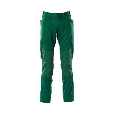 Mascot Accelerate Trousers With Kneepad PocketsGreen   (33.5) (Leg LengthLong) from B&Q