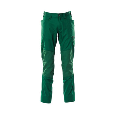 Mascot Accelerate Trousers With Kneepad PocketsGreen   (35.5) (Leg LengthLong) from B&Q